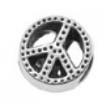 Charms Friede / Peace silber